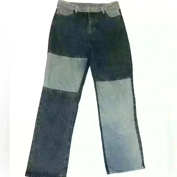 Colorblock Denim Jeans - Picture 1 of 2